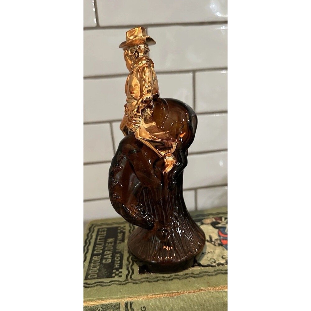 Vintage Avon Bucking Bronco Cowboy Cologne Bottle (Empty)  Western 1970s Kitsch